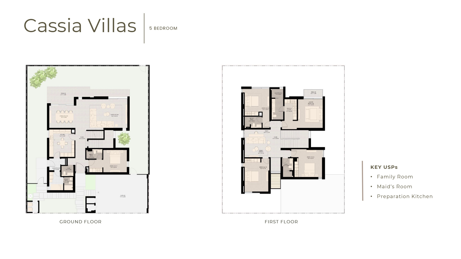 5 Bedrooms + Study + Maid